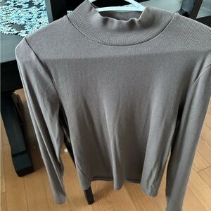 GAP Taupe Ribbed Turtleneck